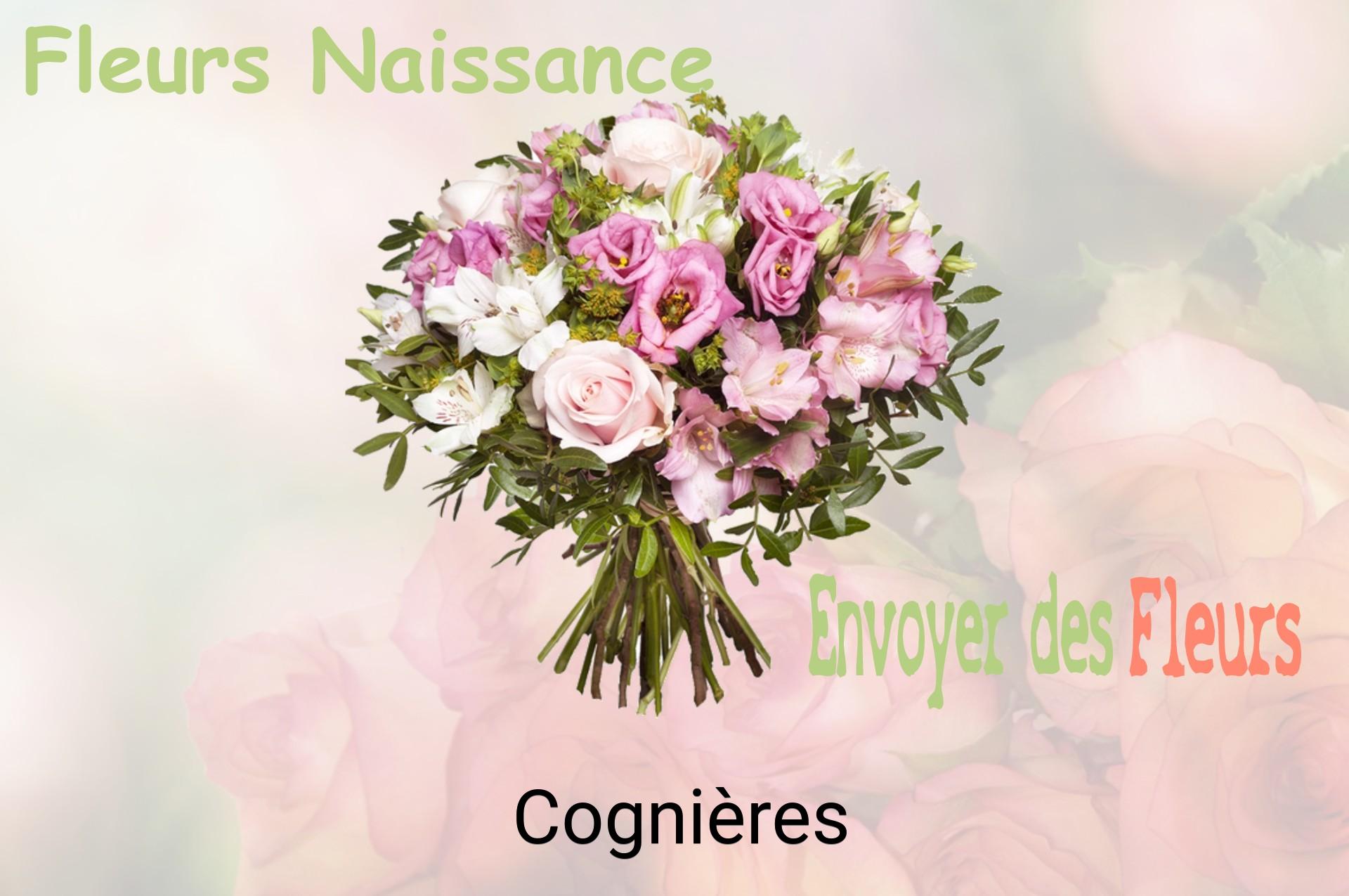Bouquet de fleurs de naissance livré à Cognières