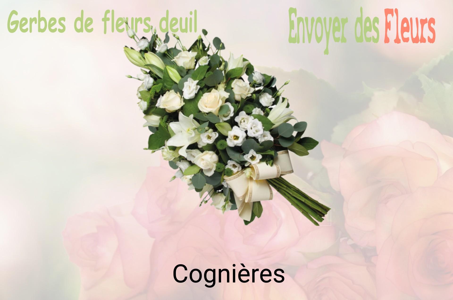 Gerbe de fleurs de deuil livrée à Cognières